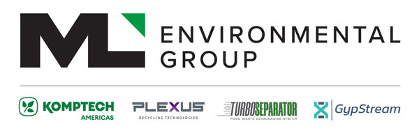 ML Environmental Group - Komptech Americas, Plexus Recycling Technologies, Turbo Separator, GypStream