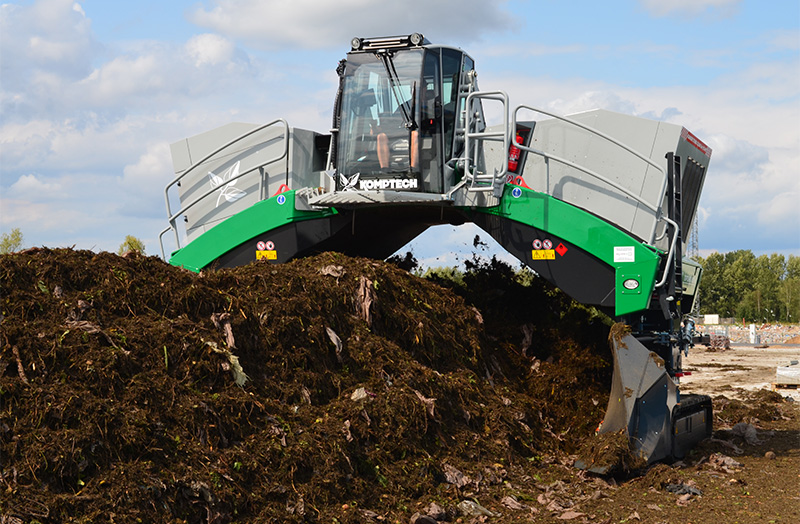 Komptech Topturn X63 Compost Windrow Turner
