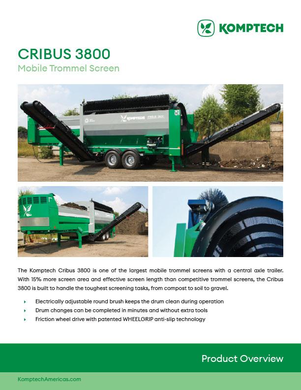 Cribus 3800 trommel screen product sheet