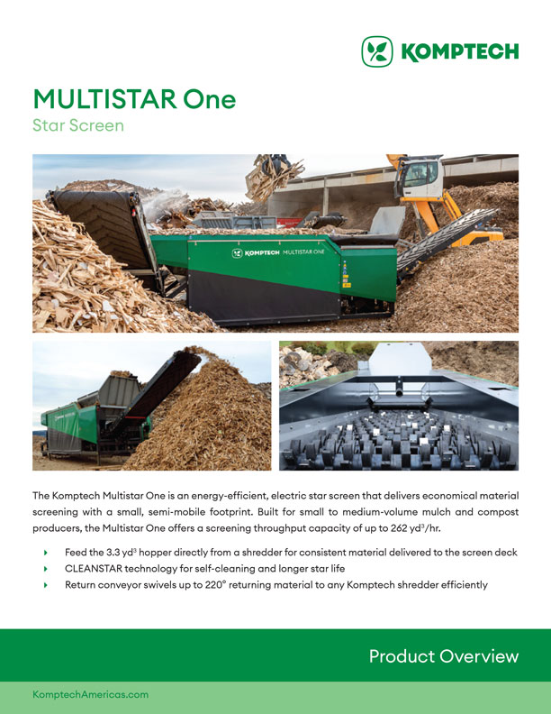 Komptech Multistar One star screen brochure