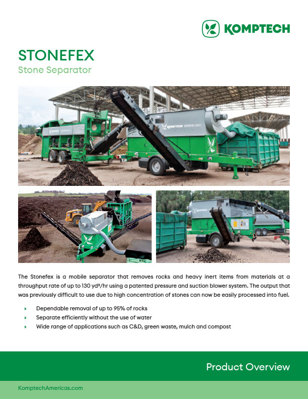 Stonefex stone separator product sheet